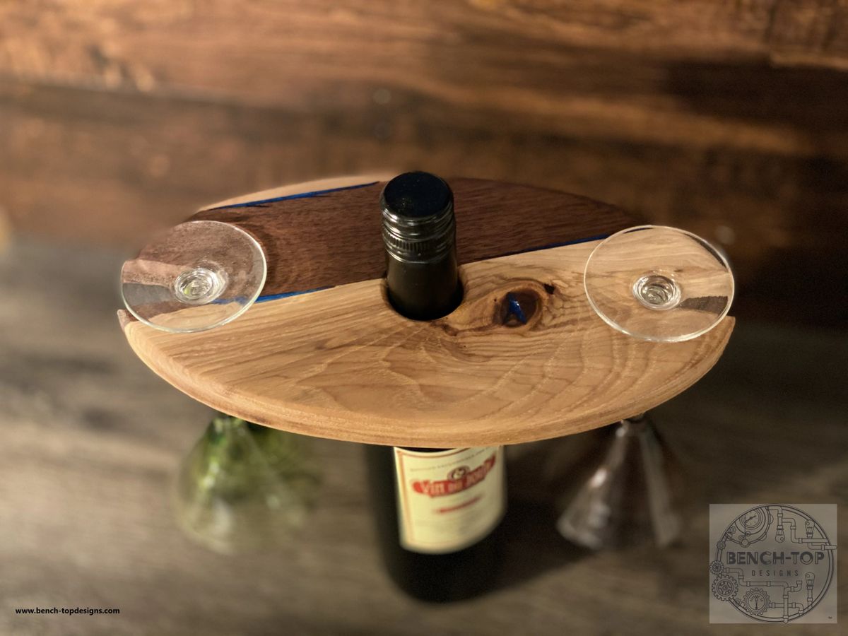 Black orders willowsteal epoxy wine caddy